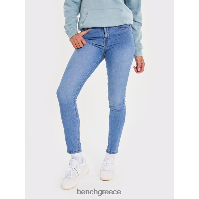Bench ενδύματα πετροβάμβακα γυναίκες faye skinny τζιν 4XTV119