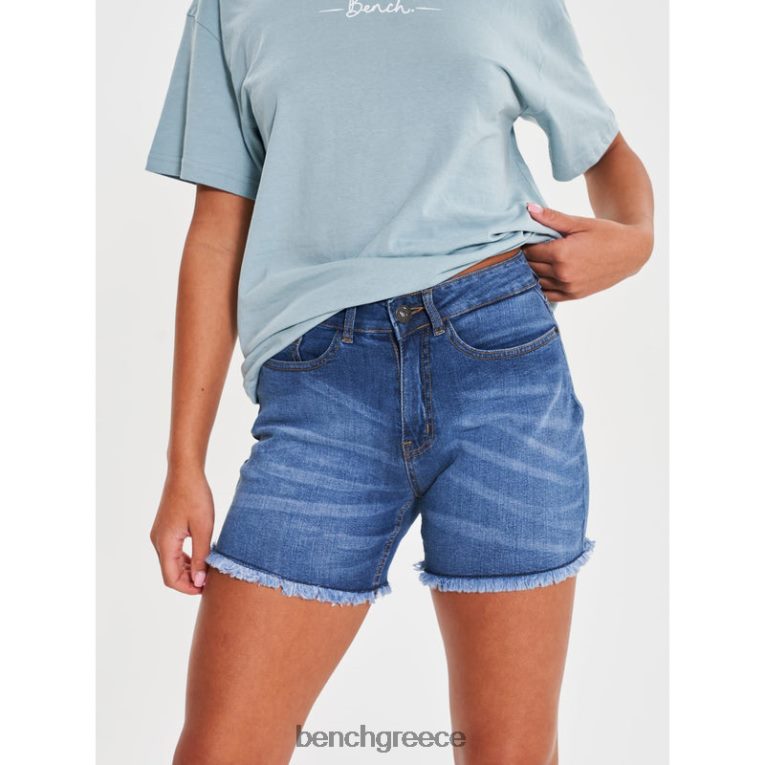 Bench ενδύματα μεσαίο μπλε γυναίκες τζιν σορτς kaylie 4XTV133