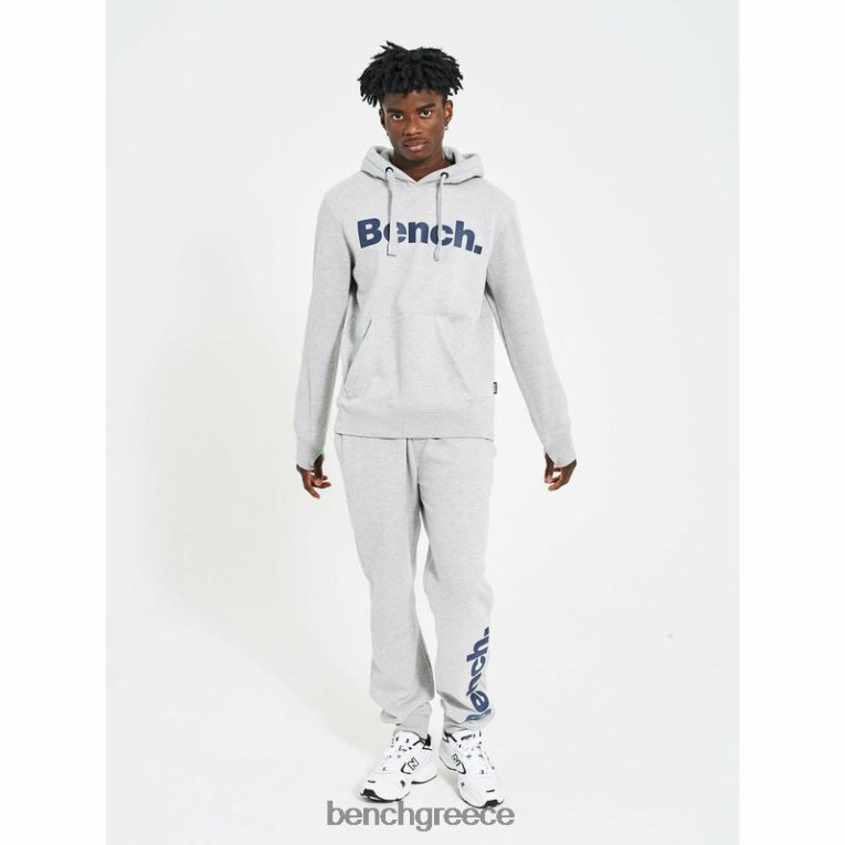 Bench ενδύματα γκρίζα μάργα άνδρες αθλητική φόρμα σφύρα 2τμχ φλις 4XTV67