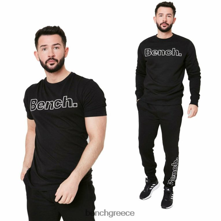 Bench ενδύματα μαύρος άνδρες Σετ φόρμας akon 3τμχ 4XTV69