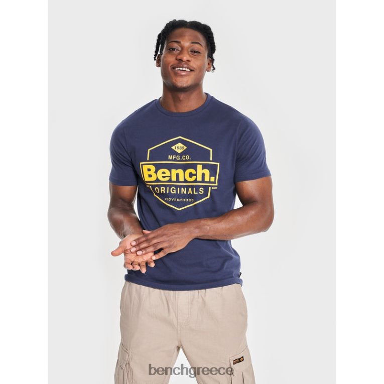 Bench ενδύματα ΠΟΛΕΜΙΚΟ ΝΑΥΤΙΚΟ άνδρες denzo μπλουζάκι 4XTV6