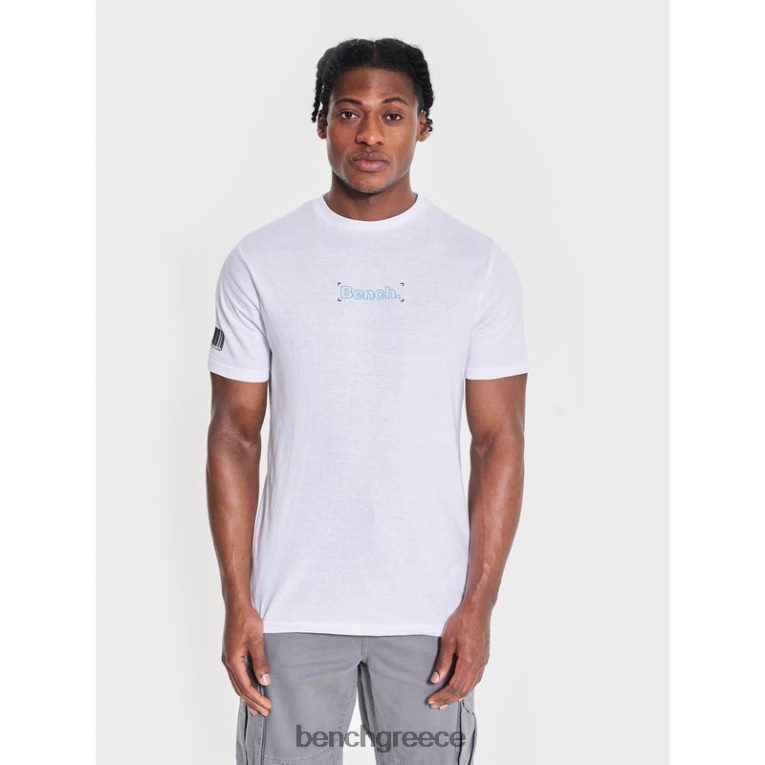 Bench ενδύματα άσπρο άνδρες jared t-shirt 4XTV15