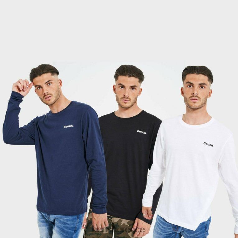 Bench ενδύματα διάφορων ειδών άνδρες Σαλόνι μπλουζάκια viren 3 συσκευασιών 4XTV21