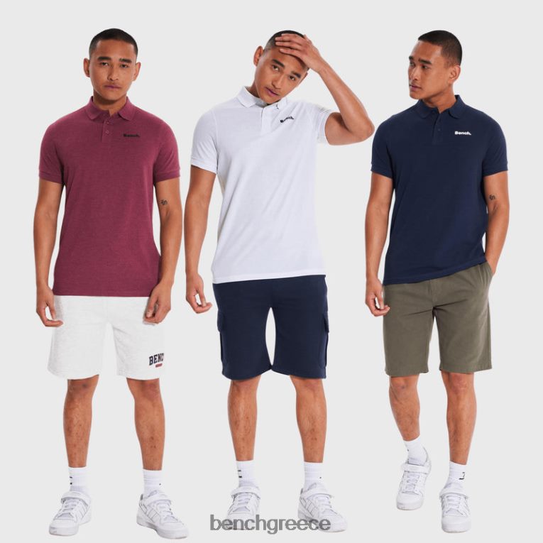 Bench ενδύματα διάφορων ειδών άνδρες blanka 3 πακέτα πόλο 4XTV1