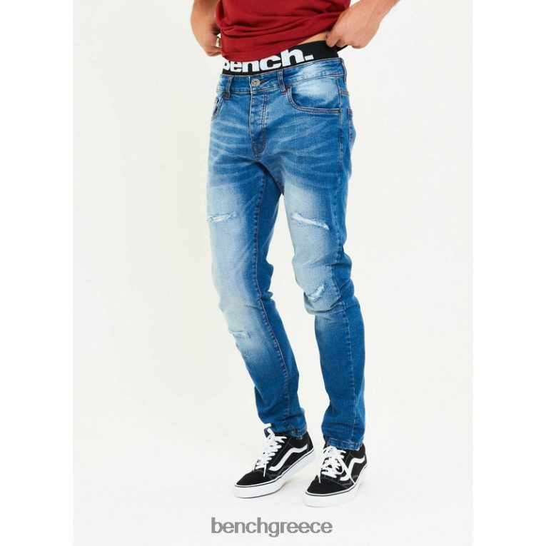Bench ενδύματα γαλάζιο άνδρες aw-001 slim fit τζιν 4XTV88
