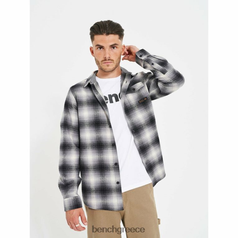 Bench ενδύματα σκιώδης έλεγχος άνδρες φανελένιο πουκάμισο σεβιό 4XTV31