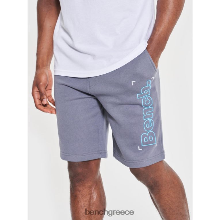 Bench ενδύματα ατσάλι γκρι άνδρες sylo fleece σορτς 4XTV47